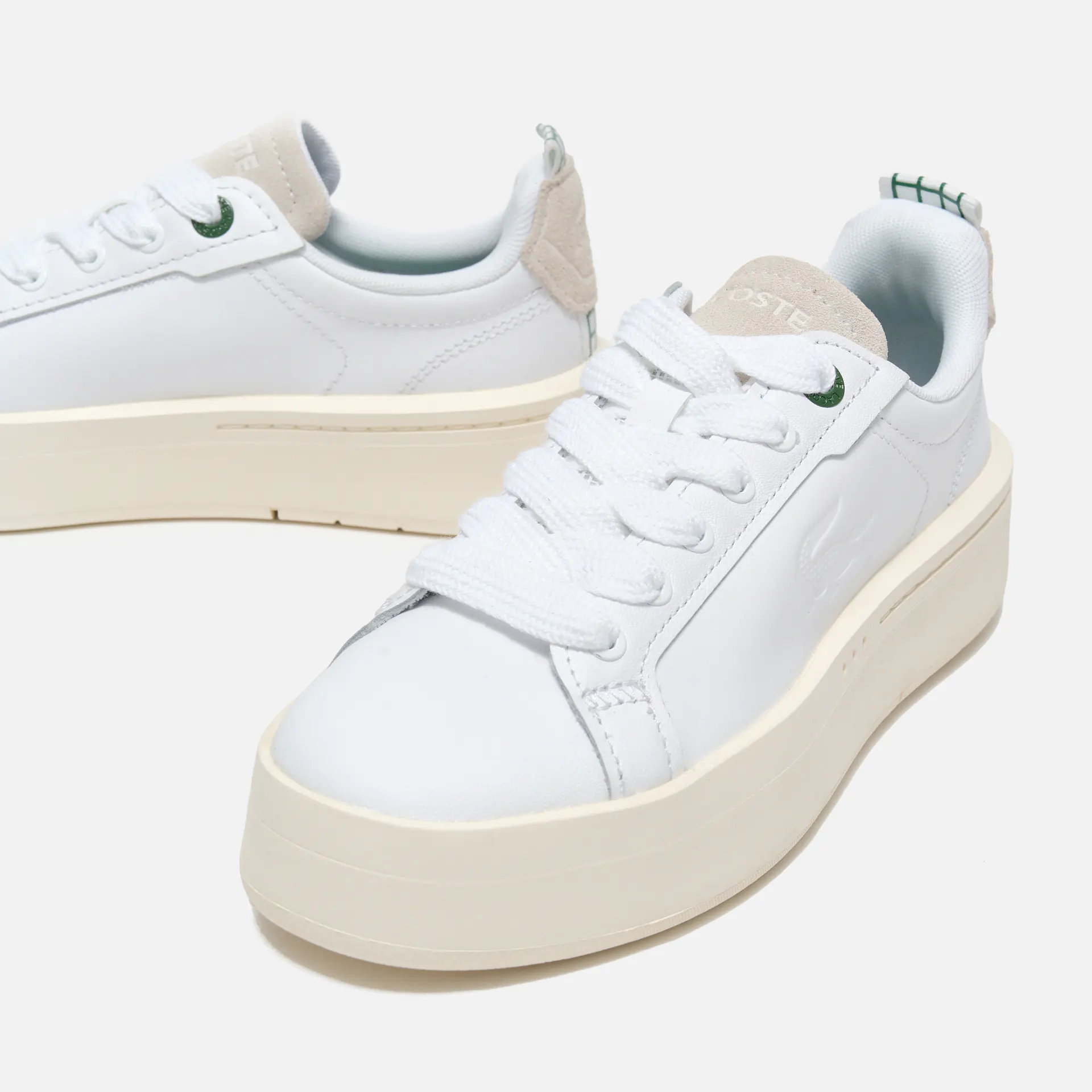 Lacoste sneakers sales womens white